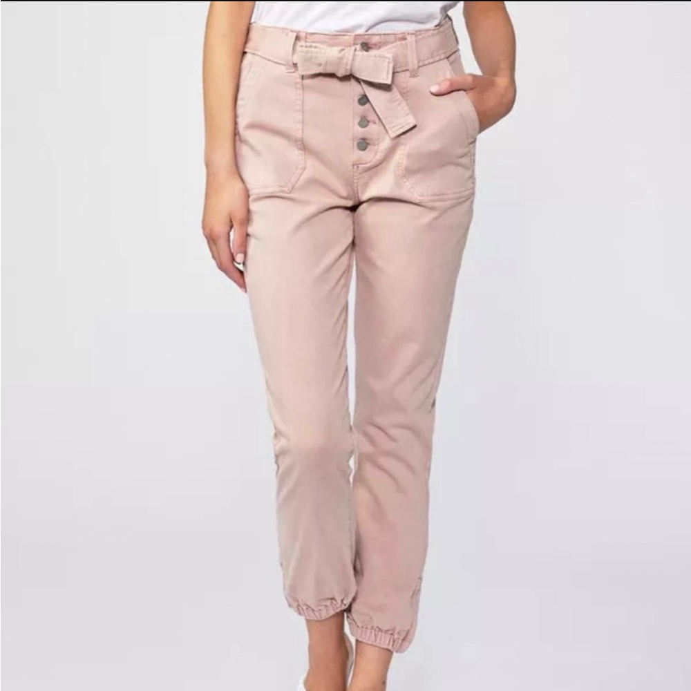 Paige High Rise Mayslie Jogger - Vintage Rouge Glow, Size 26, New, Retails $239